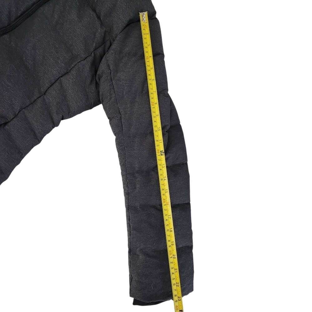 SALOMON Women's Coteaux Long down parka puffer hooded Jacket dark grey small - Picture 14 of 16